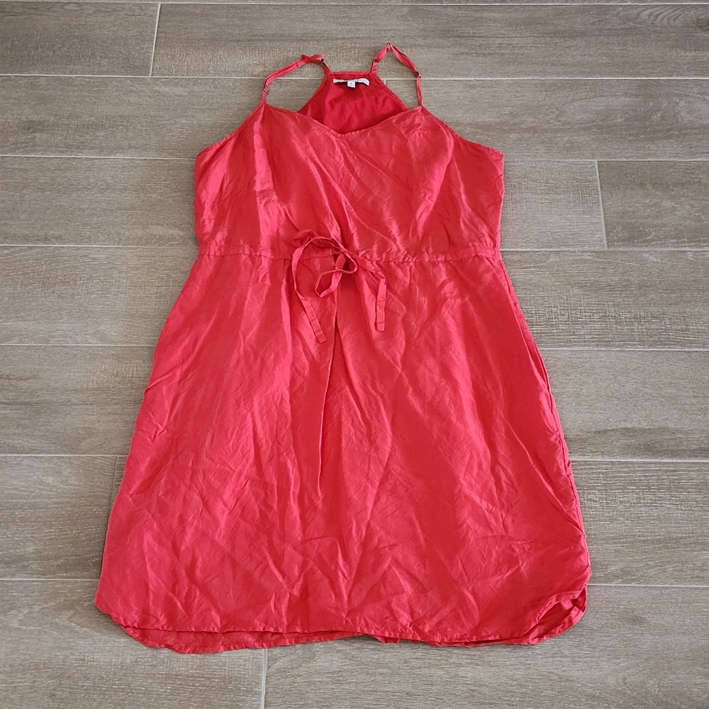 Madewell Silk Drawstring Dress